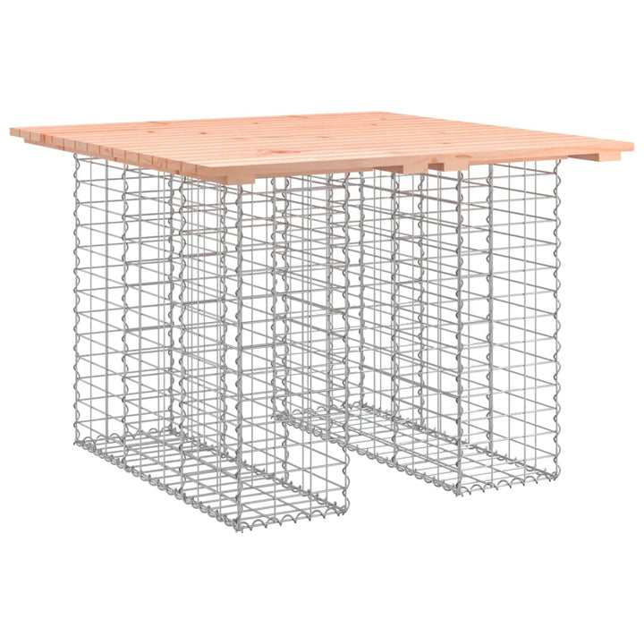 havebord gabiondesign 100x102x72 cm massivt træ Douglas