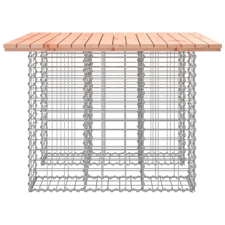 havebord gabiondesign 100x102x72 cm massivt træ Douglas