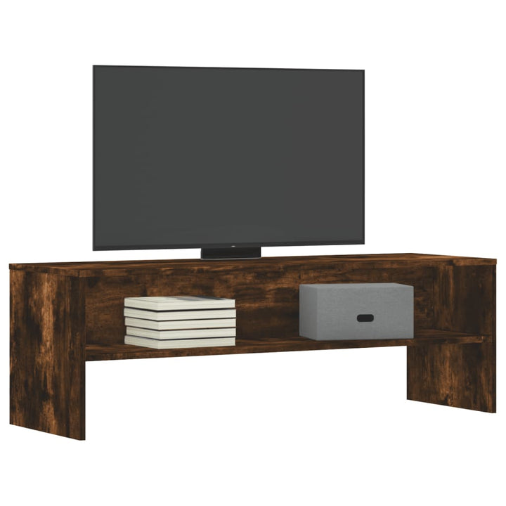 tv-bord 120x40x40 cm konstrueret træ røget egetræsfarve