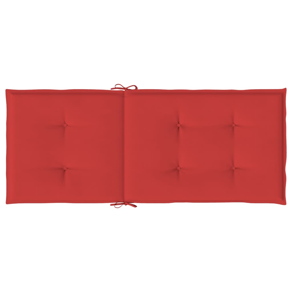 Klapstole med hynder, 2 stk. massivt teaktræ