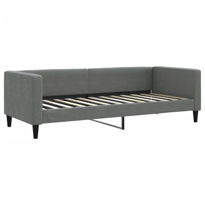 daybed med madras 80x200 cm stof mørkegrå