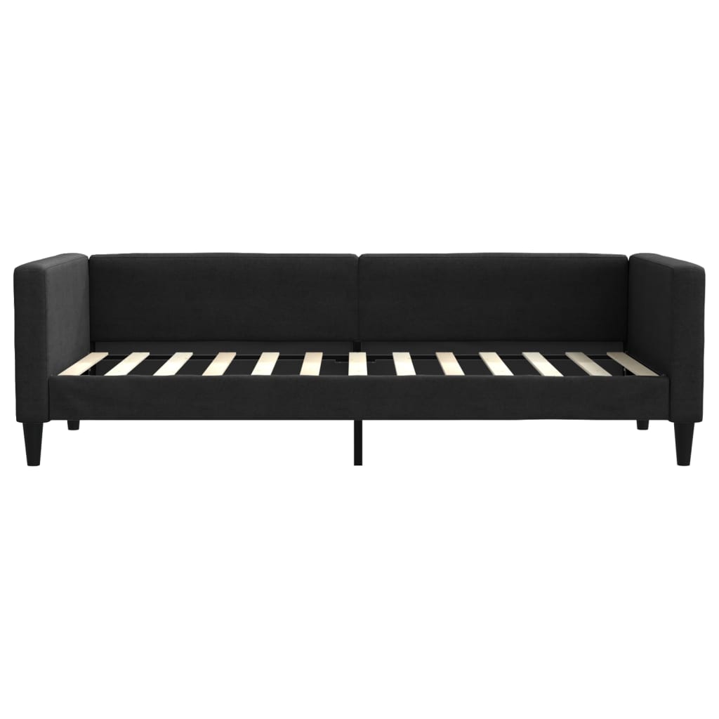 daybed med madras 80x200 cm stof sort