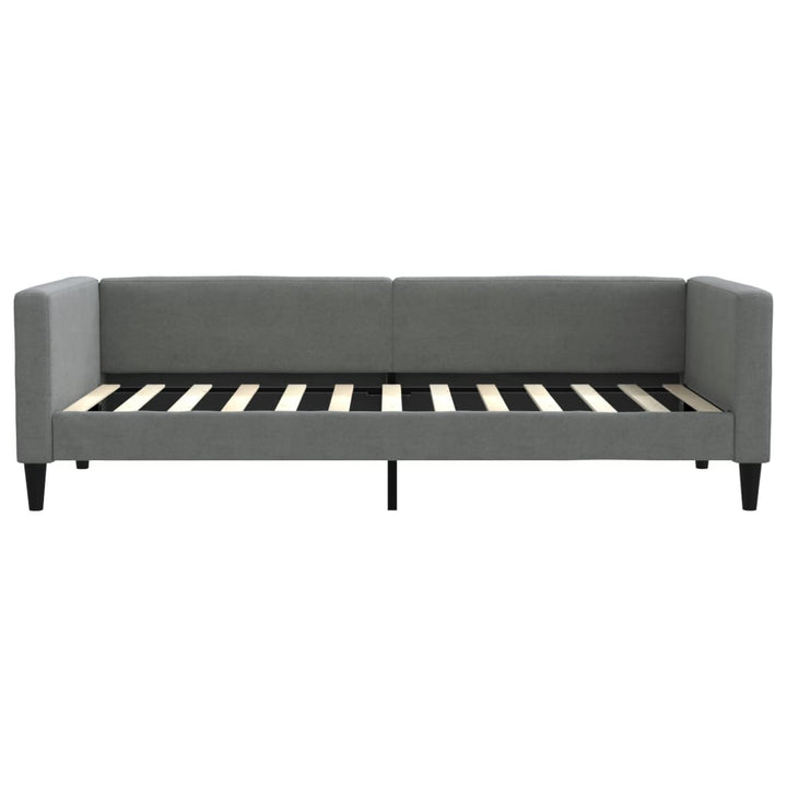 daybed med madras 90x200 cm stof mørkegrå