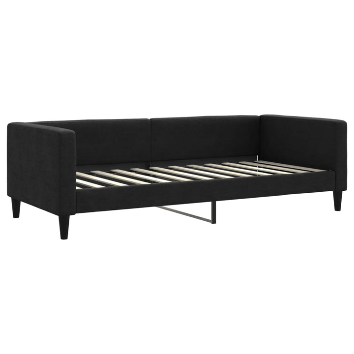 daybed med madras 90x200 cm stof sort