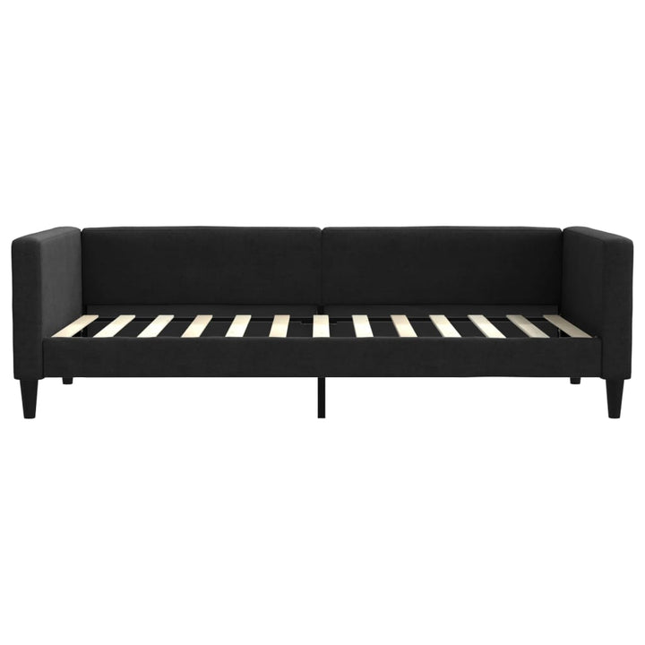 daybed med madras 90x200 cm stof sort