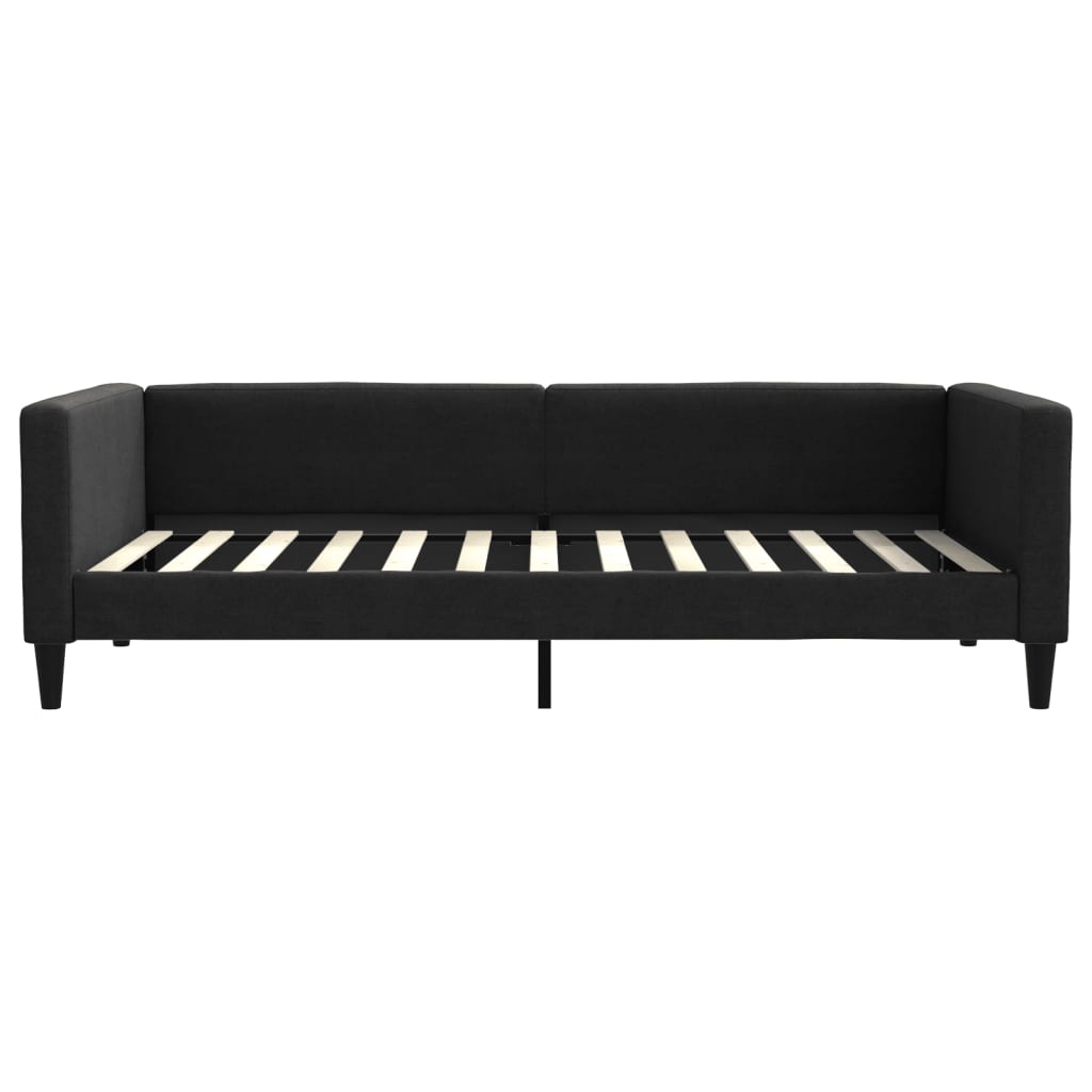 daybed med madras 100x200 cm stof sort