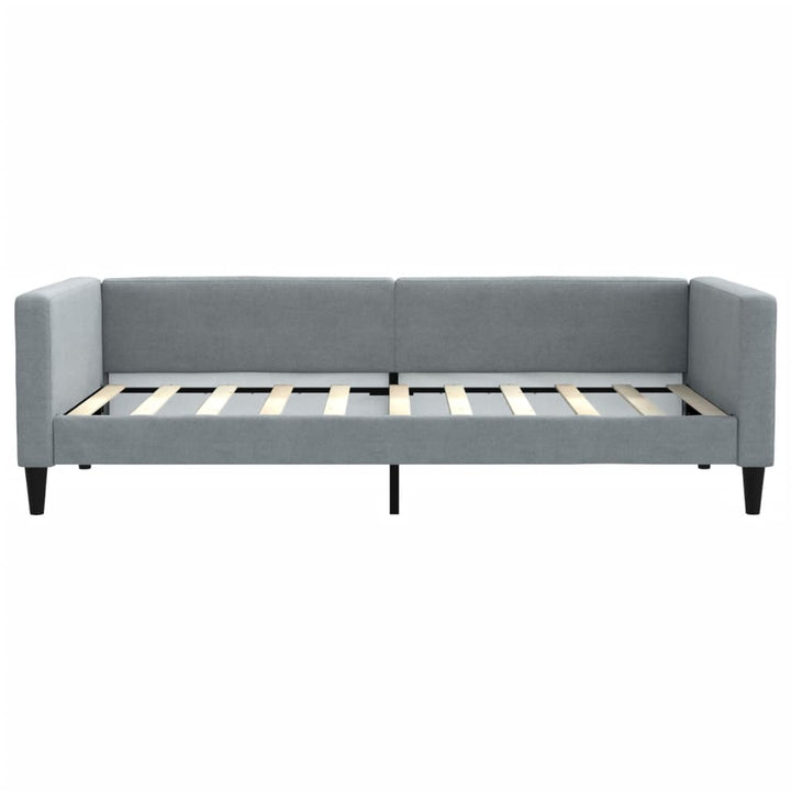 daybed med madras 90x190 cm stof lysegrå