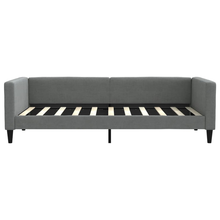 daybed med madras 90x190 cm stof mørkegrå