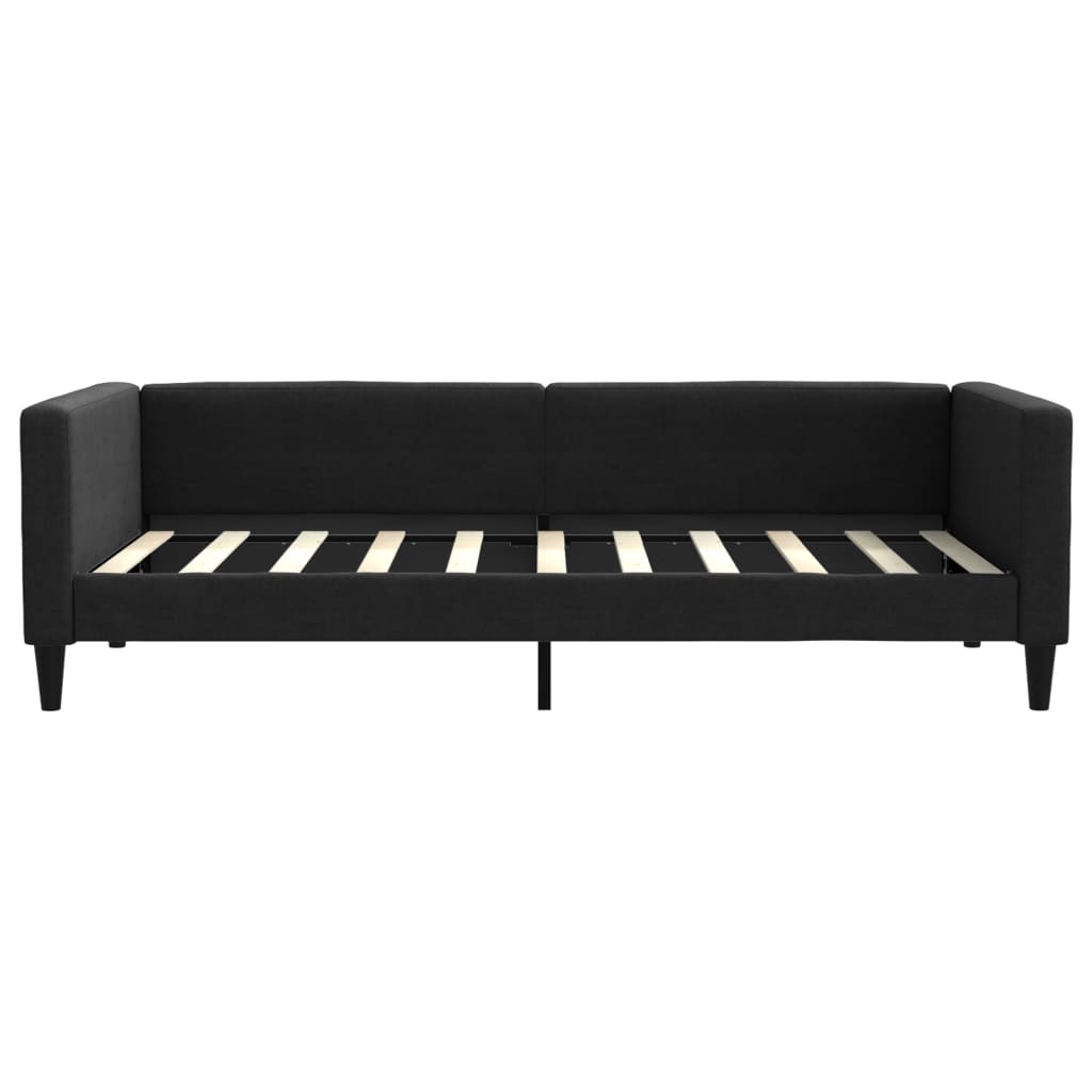 daybed med madras 90x190 cm stof sort