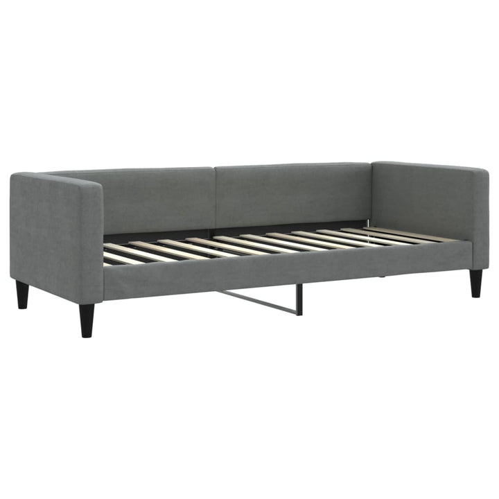 daybed med udtræk 80x200 cm stof mørkegrå