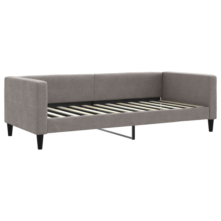 daybed med udtræk 90x200 cm stof gråbrun