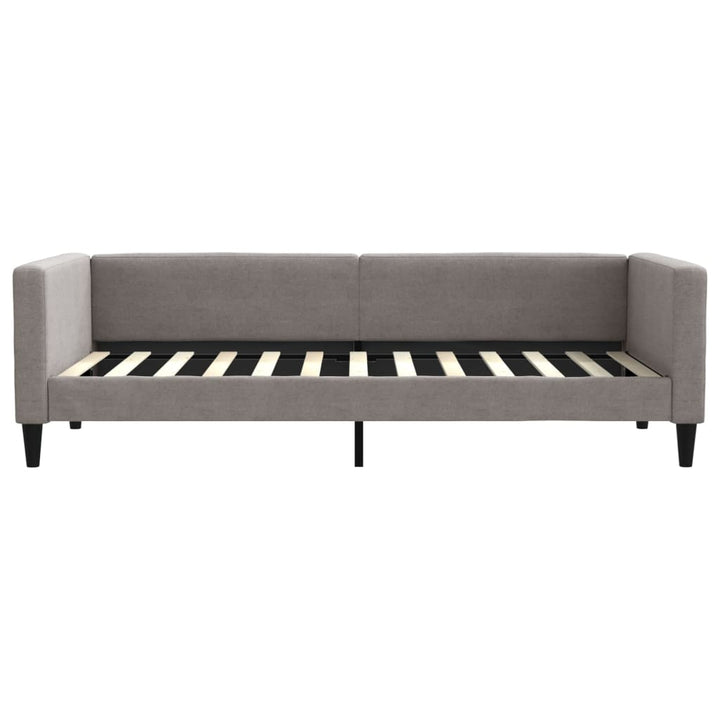daybed med udtræk 90x200 cm stof gråbrun
