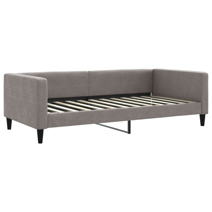 daybed med udtræk 100x200 cm stof gråbrun
