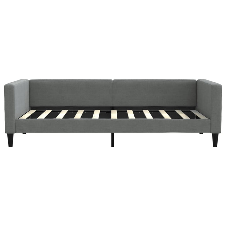 daybed med udtræk 90x190 cm stof mørkegrå