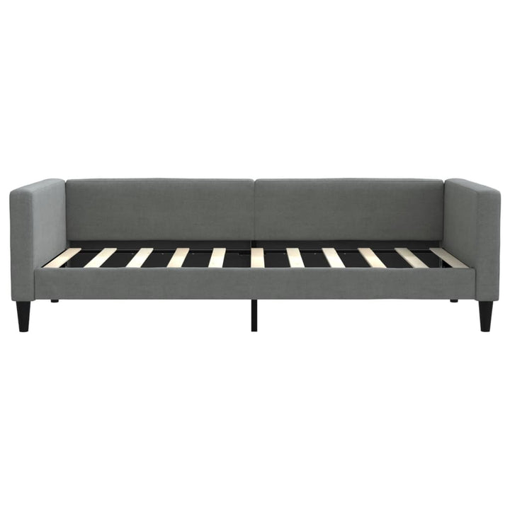 daybed med udtræk 100x190 cm stof mørkegrå
