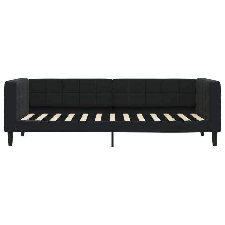 daybed med madras 80x200 cm velour sort