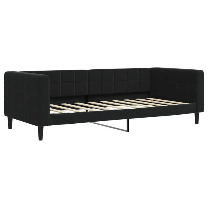 daybed med madras 90x190 cm velour sort