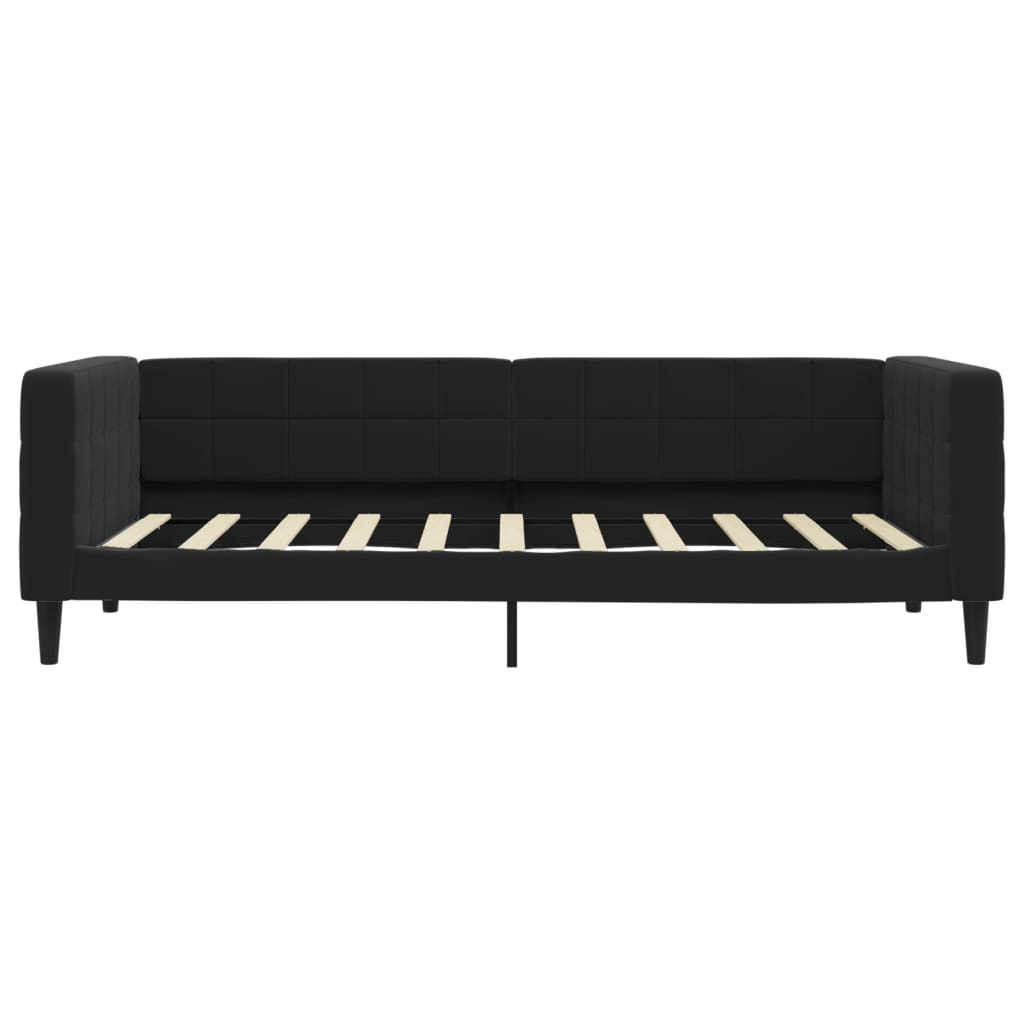 daybed med madras 90x190 cm velour sort