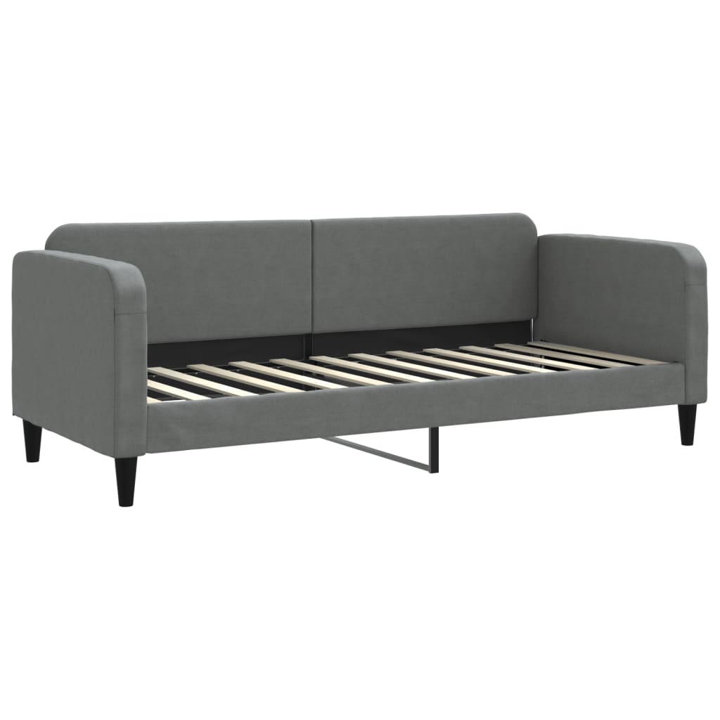 daybed med madras 80x200 cm stof mørkegrå