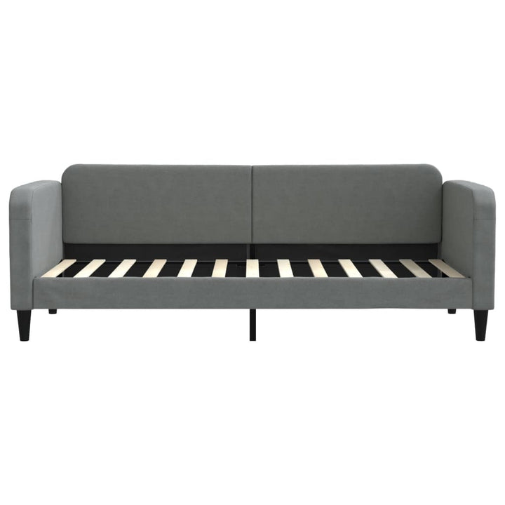 daybed med madras 80x200 cm stof mørkegrå