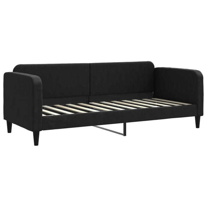 daybed med madras 80x200 cm stof sort