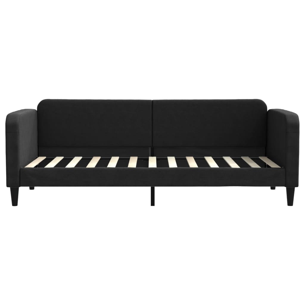 daybed med madras 80x200 cm stof sort