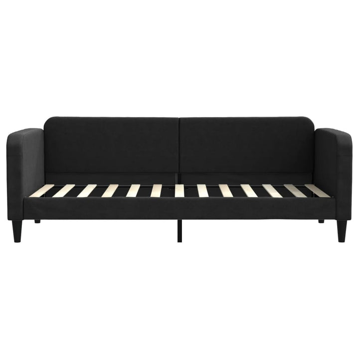 daybed med madras 80x200 cm stof sort