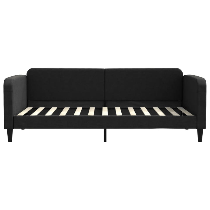 daybed med madras 90x200 cm stof sort
