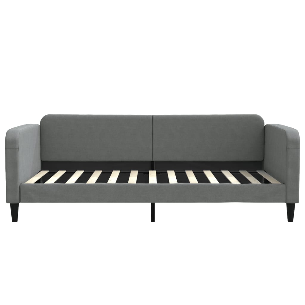 daybed med madras 100x200 cm stof mørkegrå