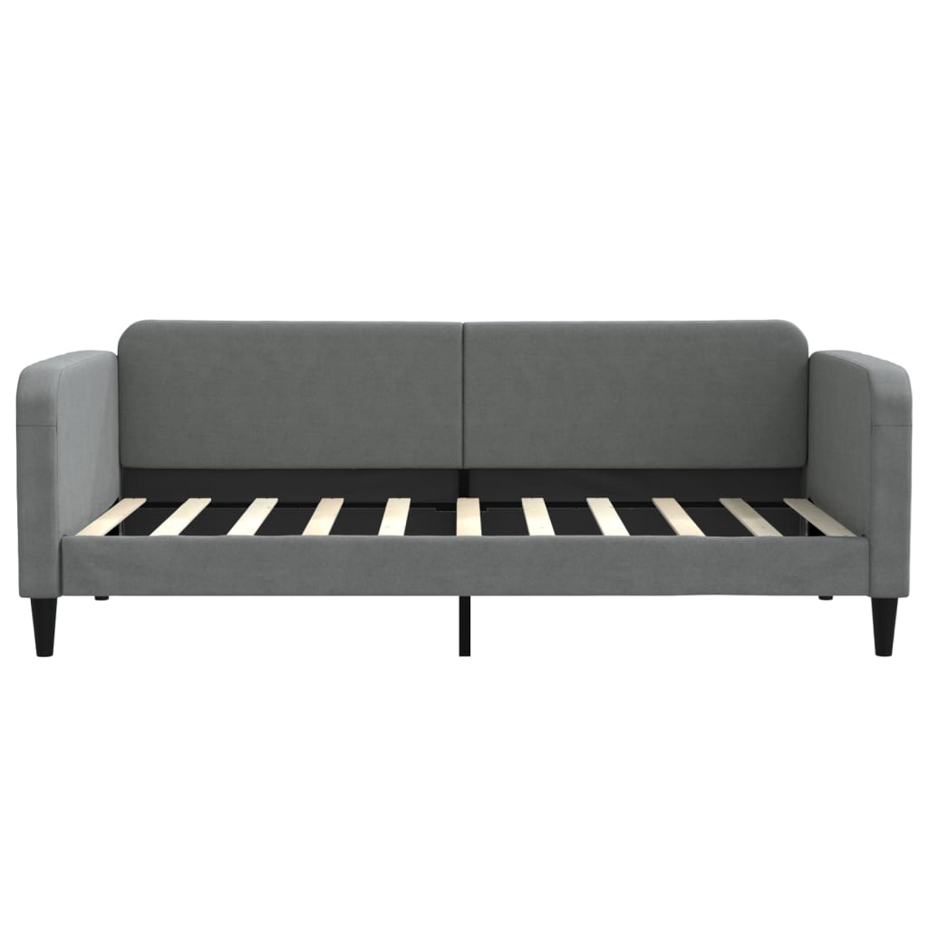 daybed med madras 90x190 cm stof mørkegrå