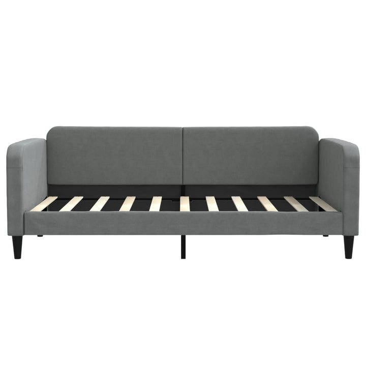 daybed med madras 90x190 cm stof mørkegrå