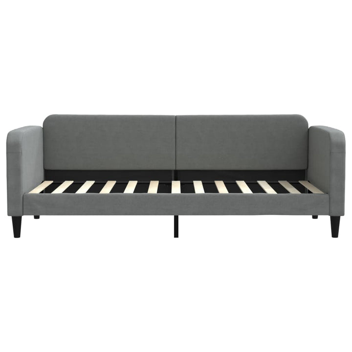 daybed med udtræk 80x200 cm stof mørkegrå