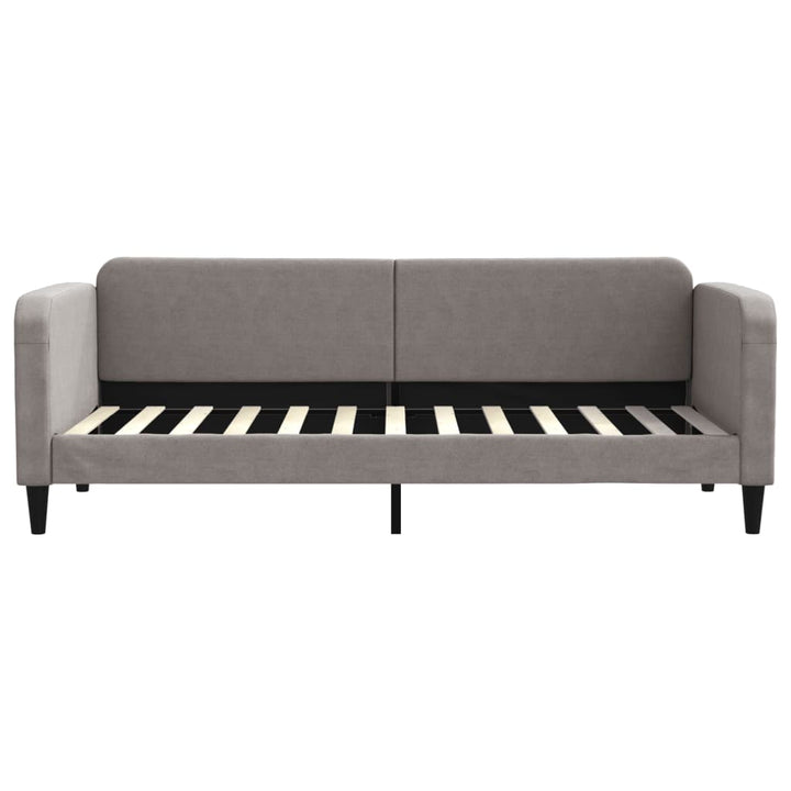 daybed med udtræk 80x200 cm stof gråbrun