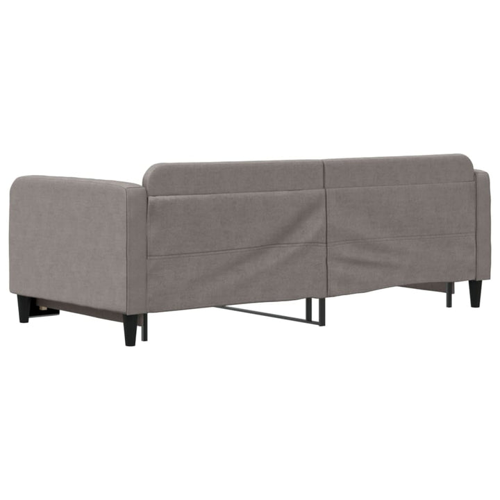 daybed med udtræk 90x200 cm stof gråbrun
