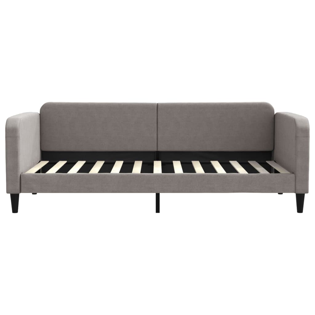 daybed med udtræk 90x200 cm stof gråbrun