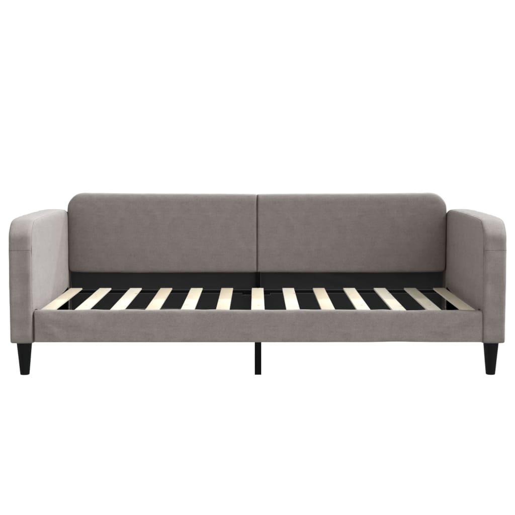 daybed med udtræk 100x200 cm stof gråbrun