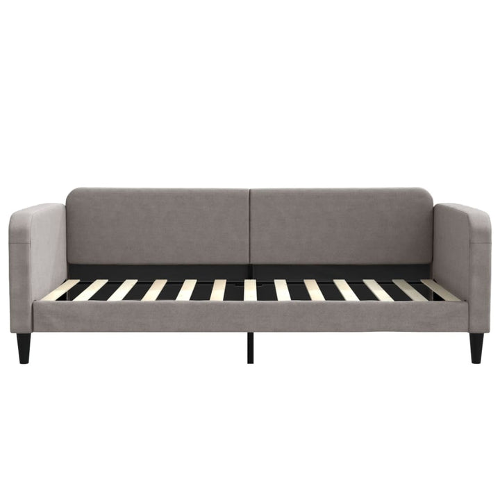 daybed med udtræk 100x200 cm stof gråbrun