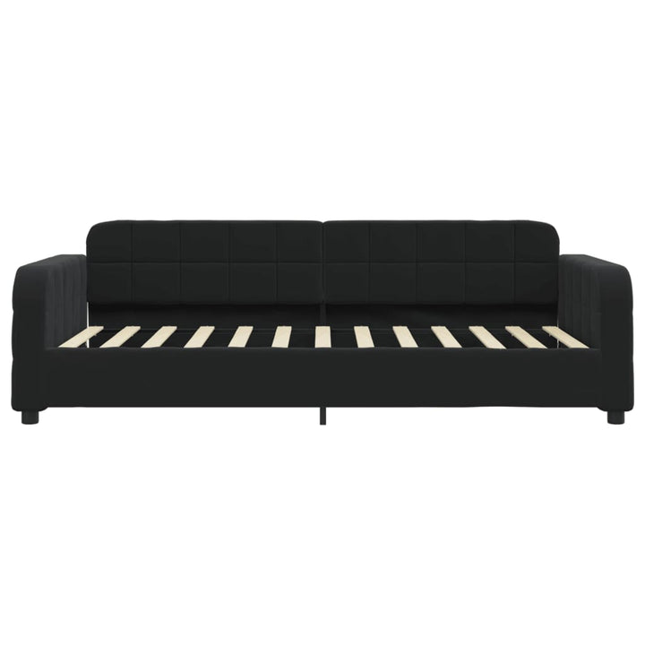 daybed med madras 80x200 cm velour sort
