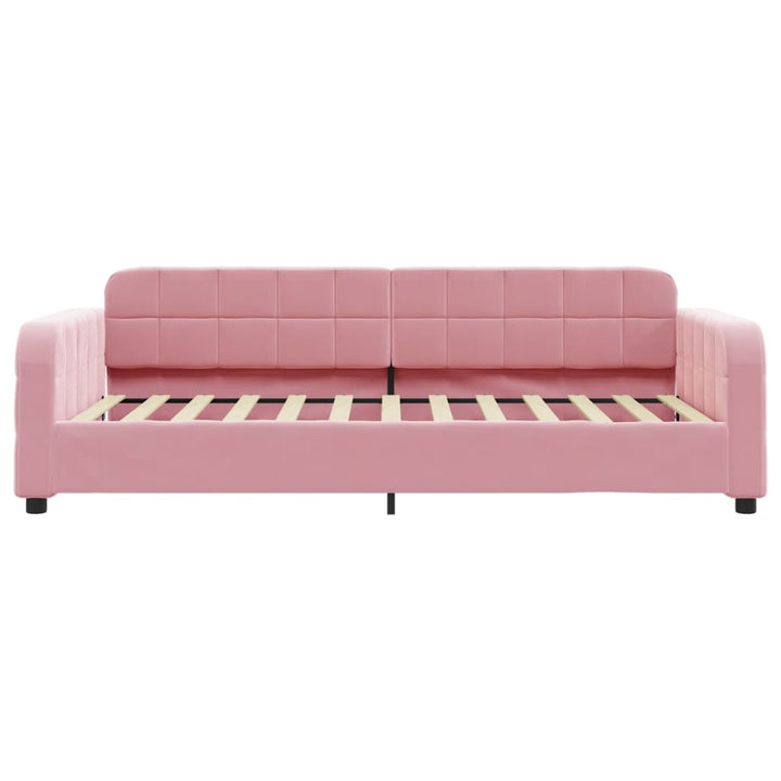 daybed med madras 100x200 cm velour pink