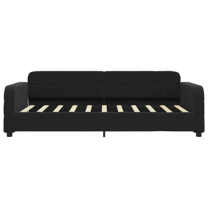 daybed med madras 90x190 cm velour sort