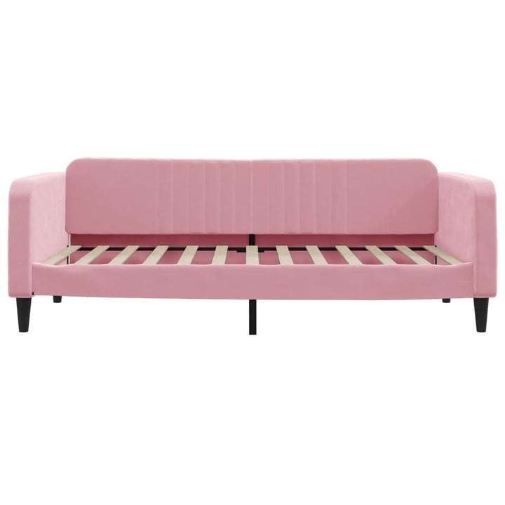 daybed med madras 100x200 cm velour pink