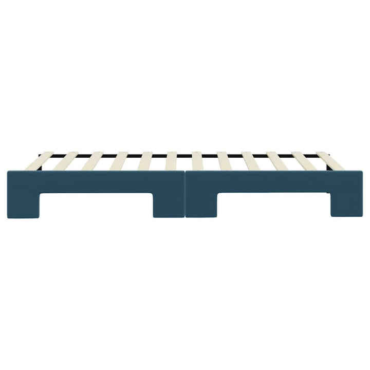 daybed med udtræk 90x200 cm velour blå