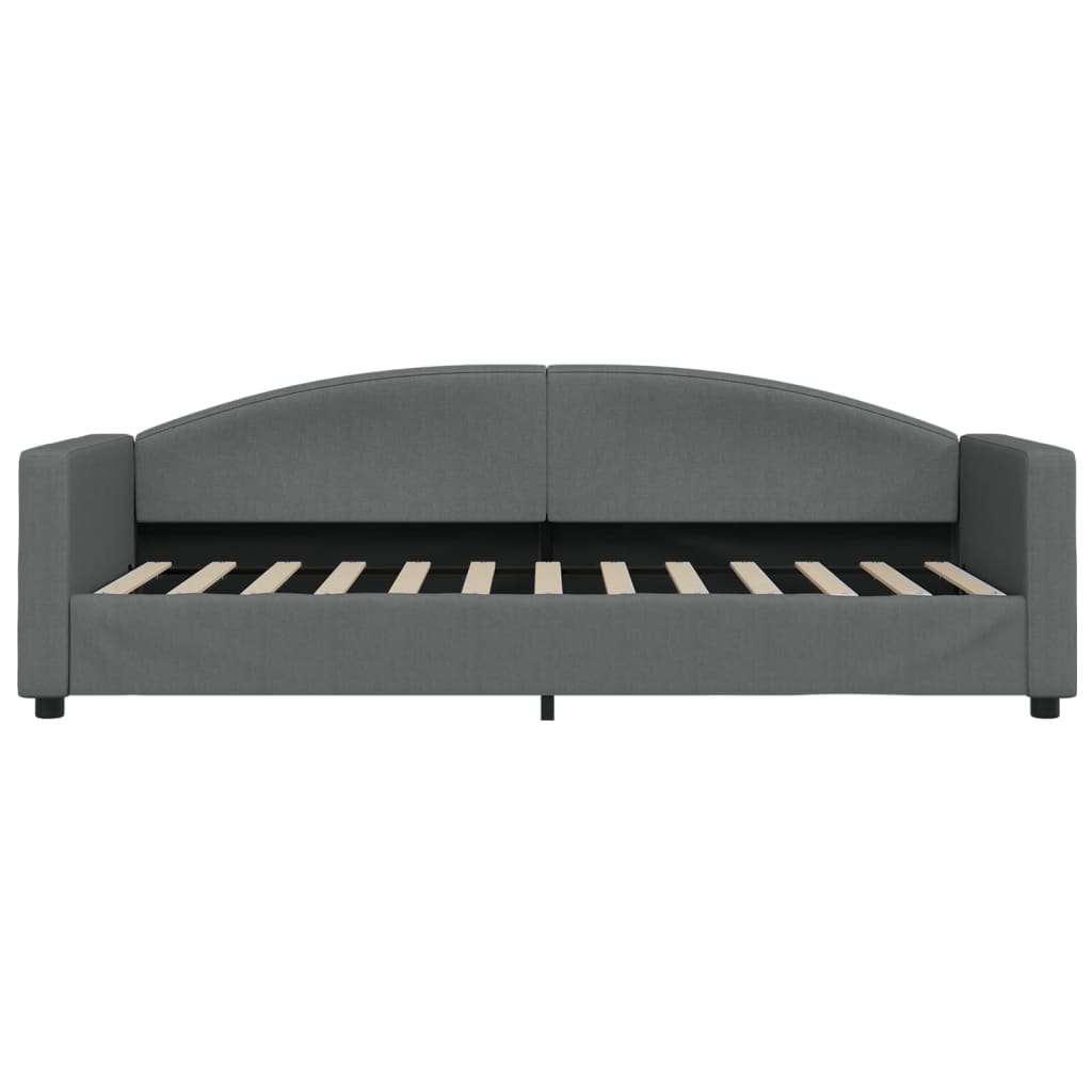 daybed med madras 80x200 cm stof mørkegrå