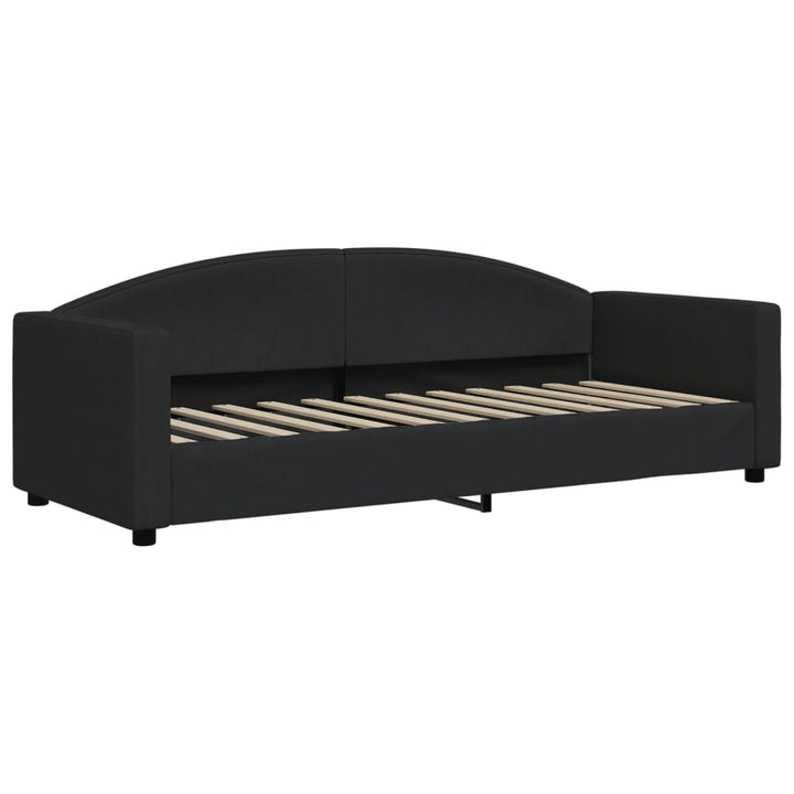 daybed med madras 80x200 cm stof sort