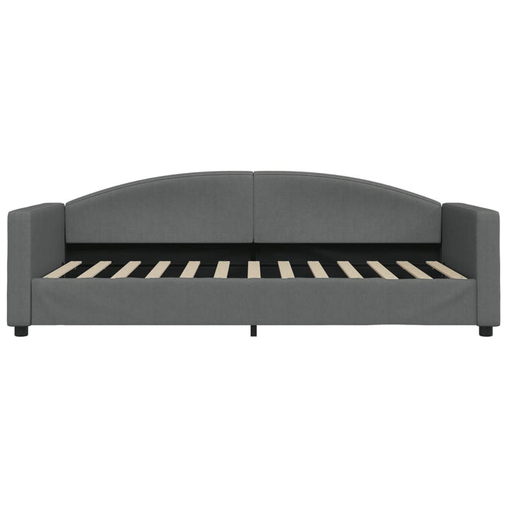 daybed med madras 90x200 cm stof mørkegrå
