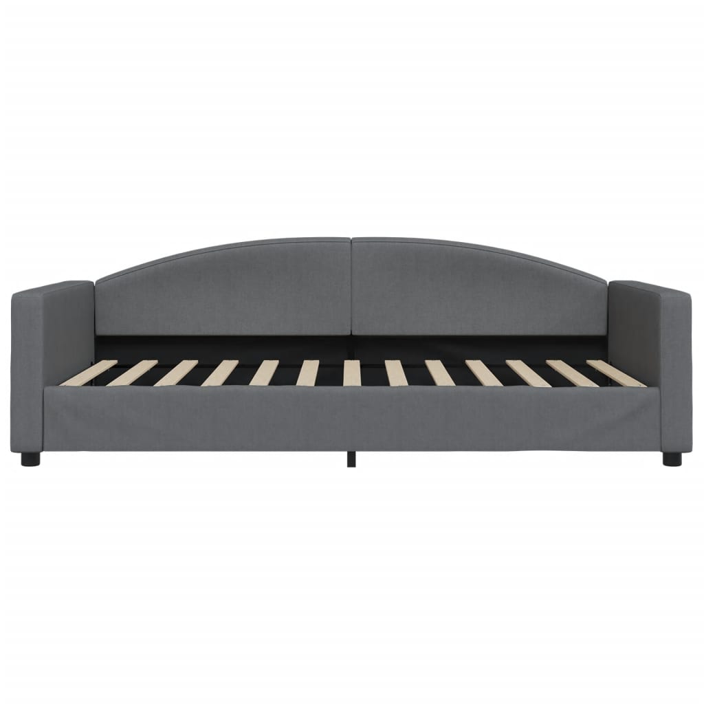 daybed med madras 100x200 cm stof mørkegrå