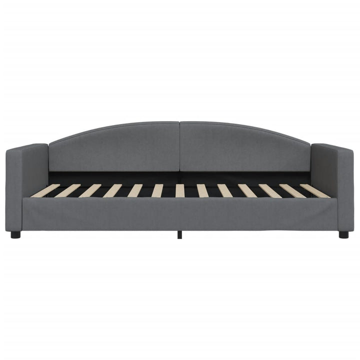 daybed med madras 100x200 cm stof mørkegrå