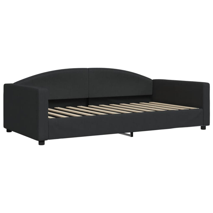 daybed med madras 100x200 cm stof sort