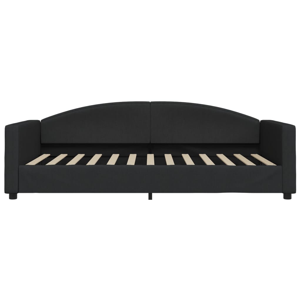 daybed med madras 100x200 cm stof sort
