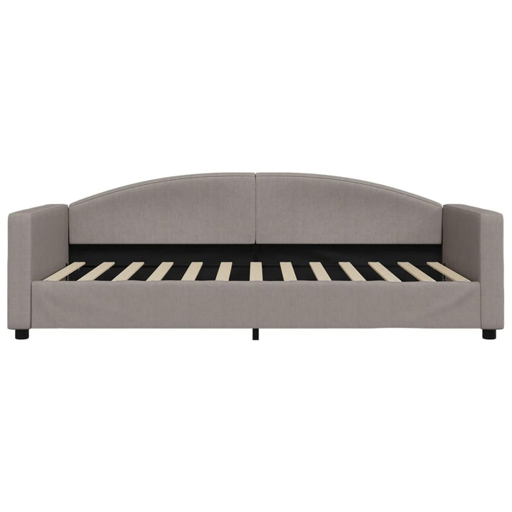 daybed med madras 100x200 cm stof gråbrun